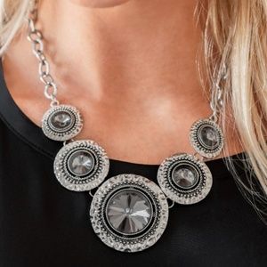 Global Glamour Silver Necklace Set